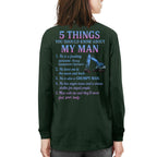 5 Things You Should Know About My Man Hoodie - Funny Heavy Equipment Operator Gift - grunx260804-0029