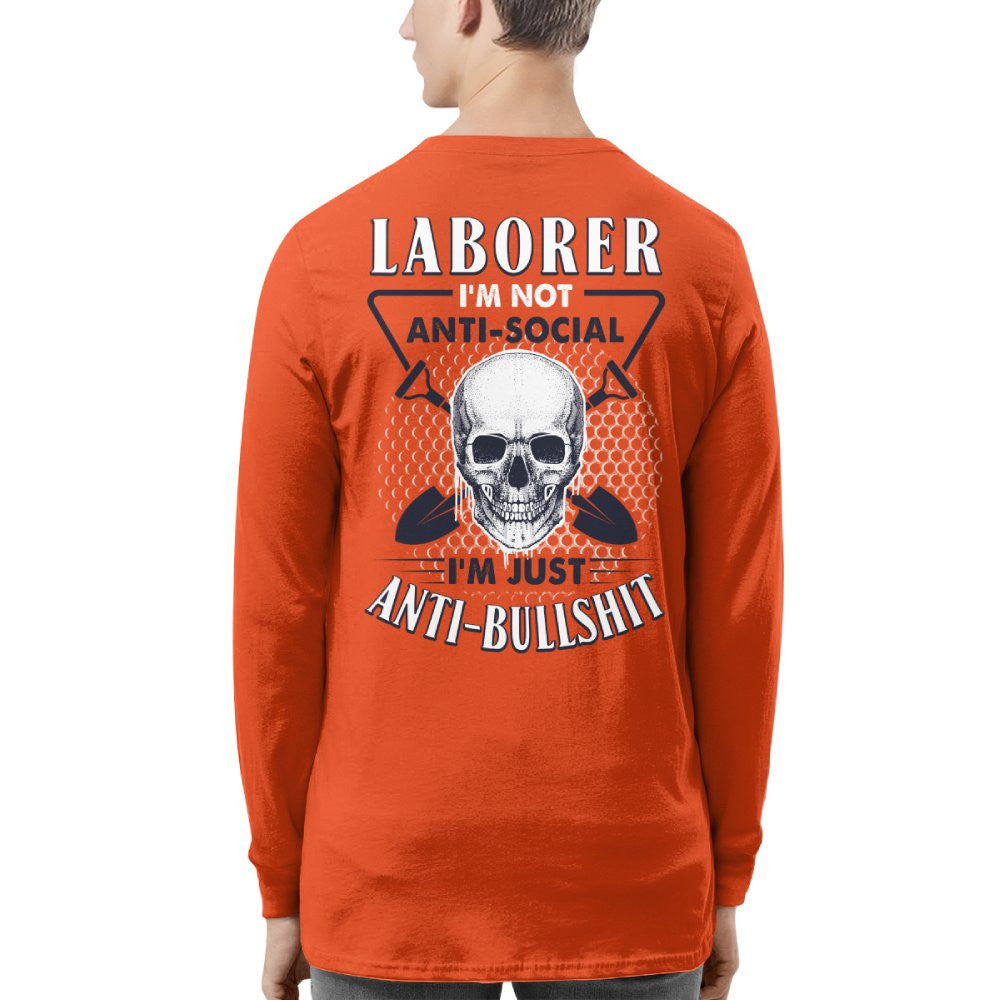 Anti-Social Laborer - Anti-Bullshit T-Shirt, Hoodie & More - grunx260804-0189