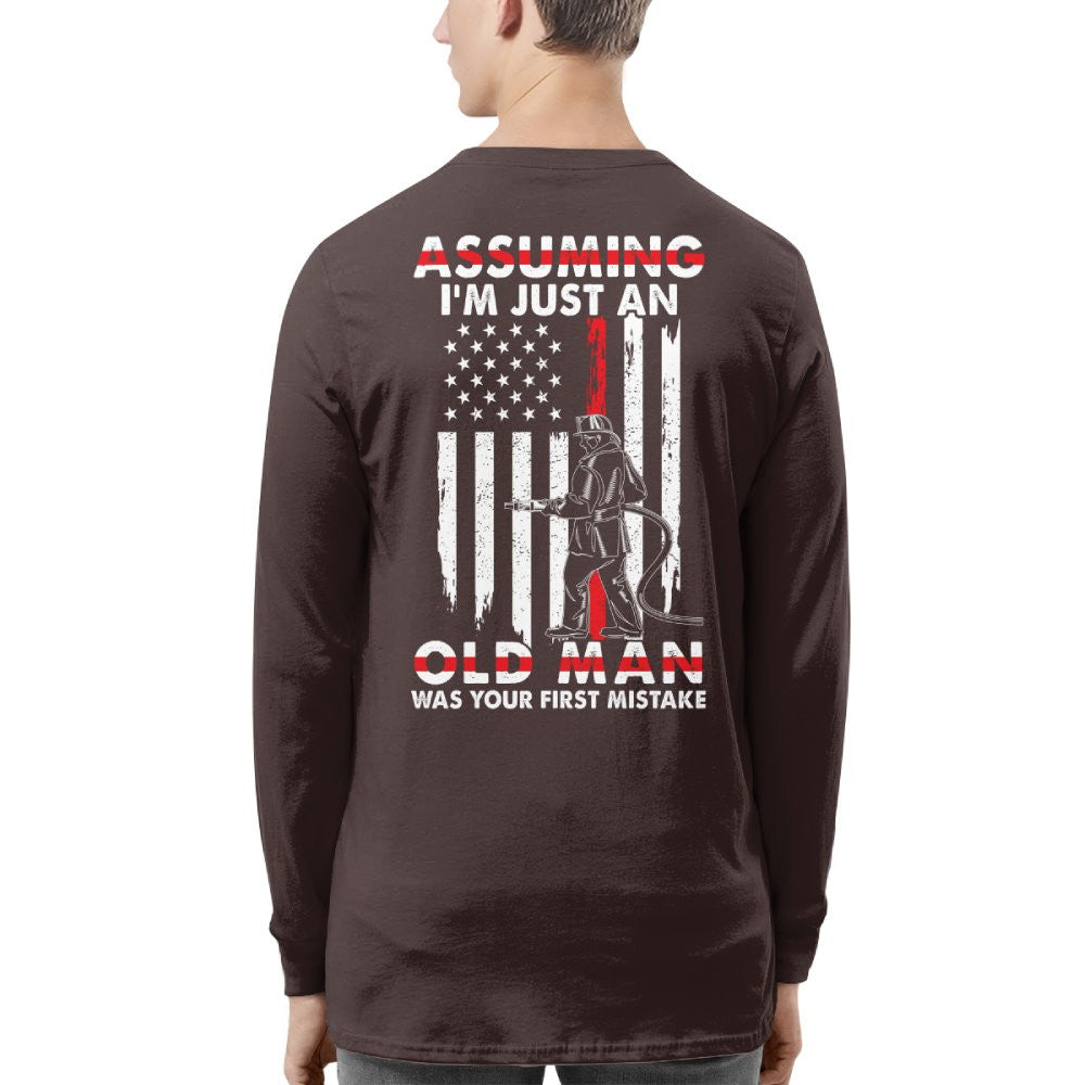 Assuming I'm Just An Old Man - Firefighter Pride T-Shirt, Hoodie & More - grunx260804-0217