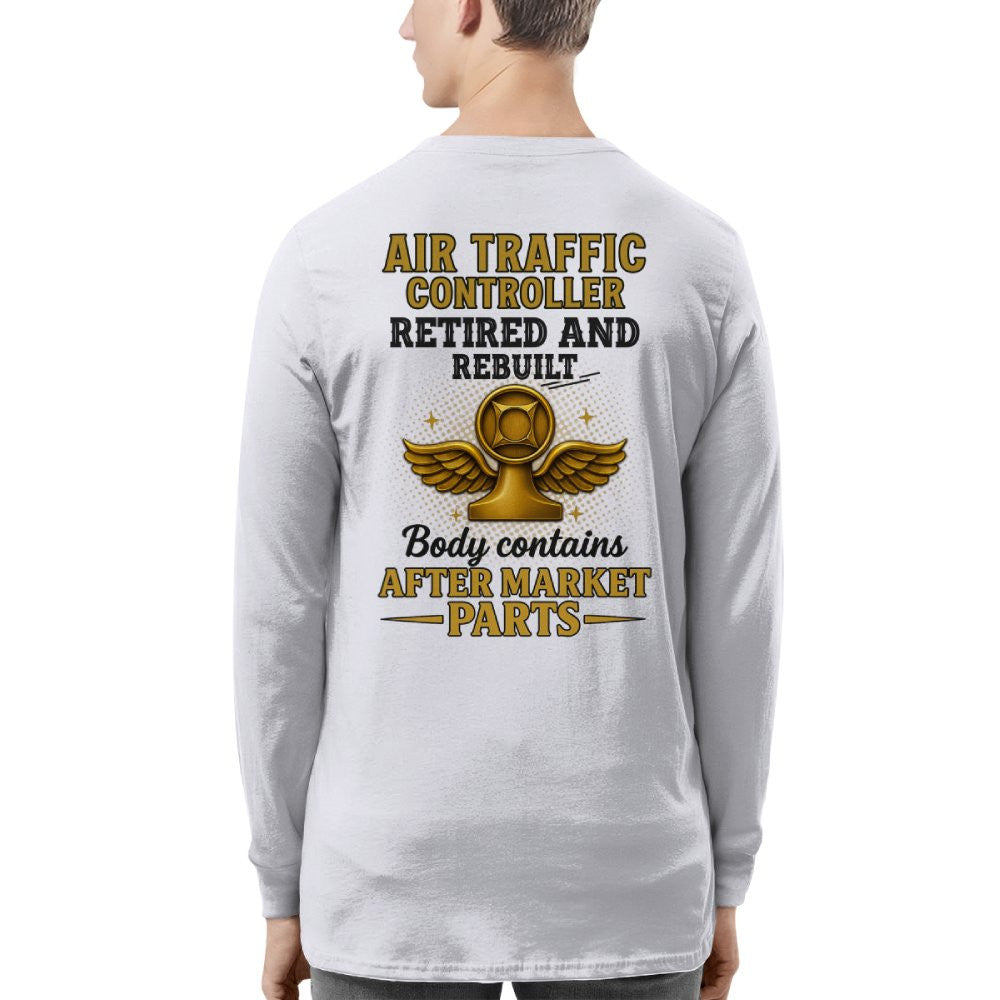 Air Traffic Controller Retired Rebuilt - Funny T-Shirt, Hoodie & More - grunx260804-0084