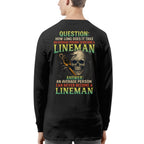 Average Person Can't Be Lineman Apparel - Skull Pliers T-Shirt Hoodie & More - grunx260804-0230