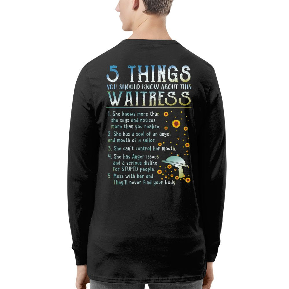 5 Things About This Waitress Apparel - Funny Warning Quote T-Shirt, Hoodie & More - grunx260804-0016