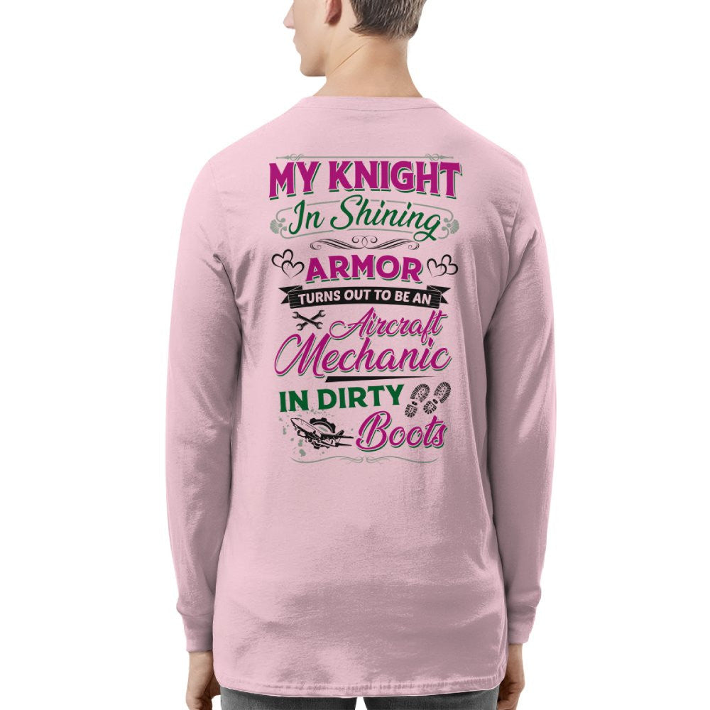 Knight In Dirty Boots - Aircraft Mechanic Love Quote T-Shirt, Hoodie & More - grunx260804-0200