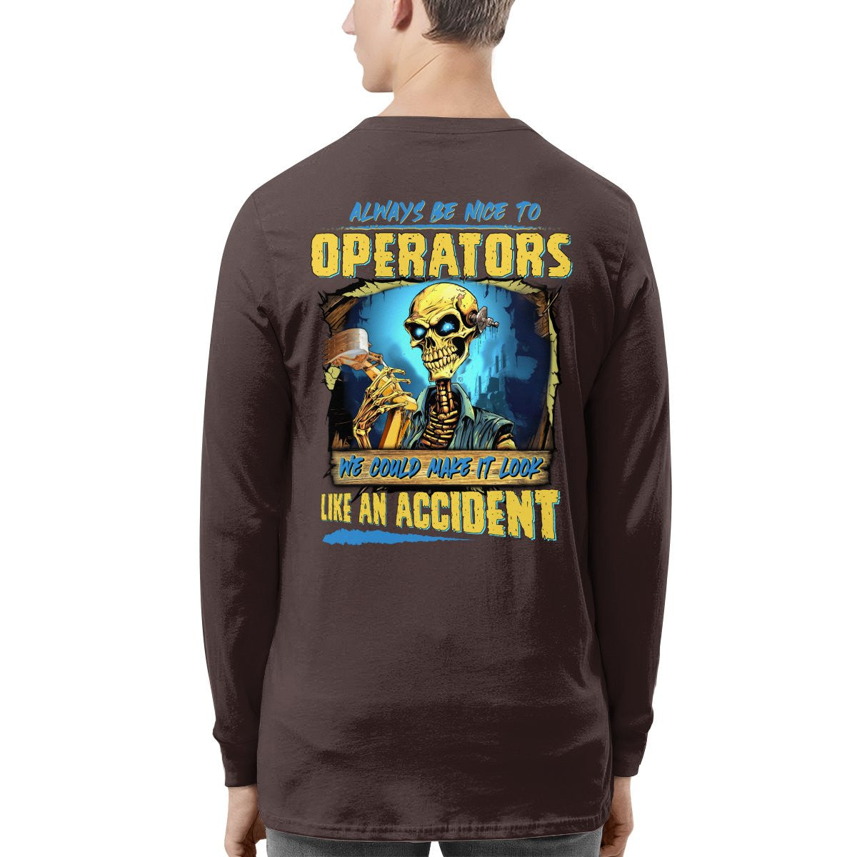 Always be nice to Operators-Hoodie - grunx260804-0116
