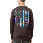 American Flag Holographic - Tow Truck Operator Pride T-Shirt Hoodie & More - grunx260804-0150