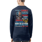 Allergic To Stupidity Operator Apparel - Patriotic Skull T-Shirt, Hoodie & More - grunx260804-0090
