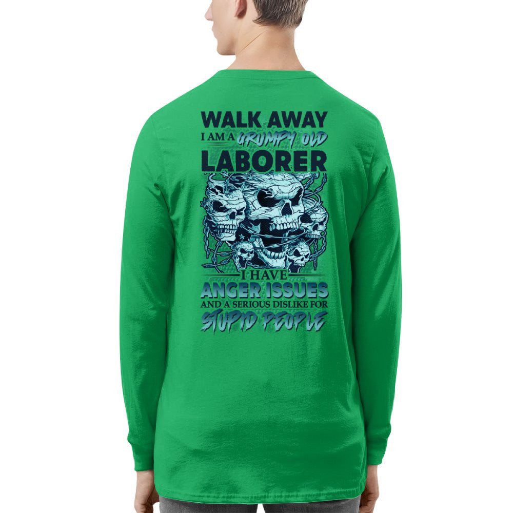 Laborer Anger Issues Apparel - Grumpy Laborer T-Shirt, Hoodie & More - grunx260804-0183