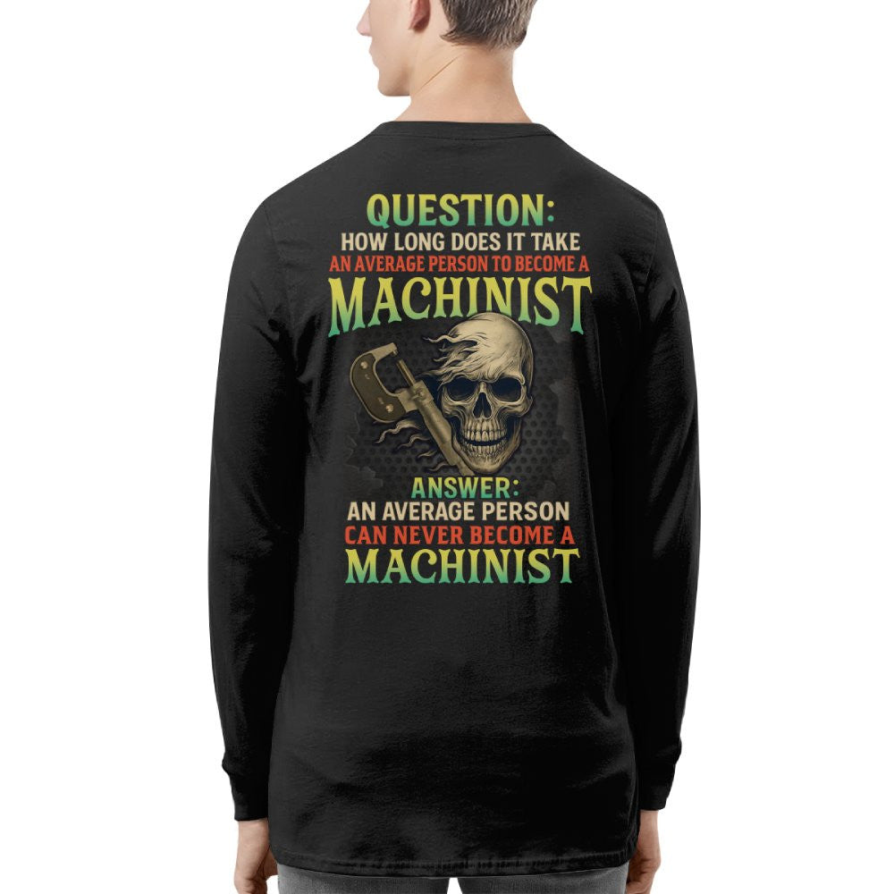 Average Person Can't Be Machinist Apparel - Skull Wrench T-Shirt Hoodie & More - grunx260804-0233
