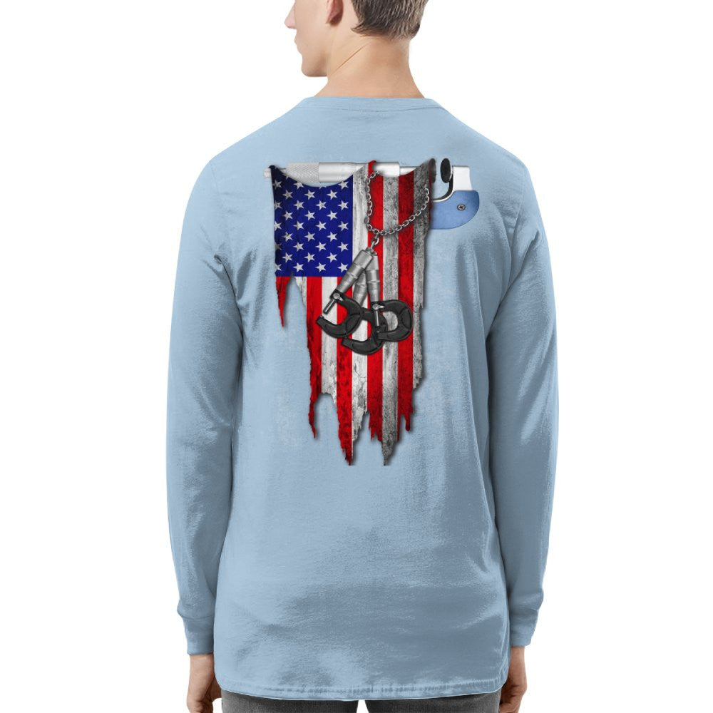American Pride Machinist Apparel - USA Flag T-Shirt, Hoodie & More - grunx260804-0155