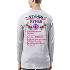 5 Things You Should Know - Firefighter Husband Humor T-Shirt, Hoodie & More - grunx260804-0042