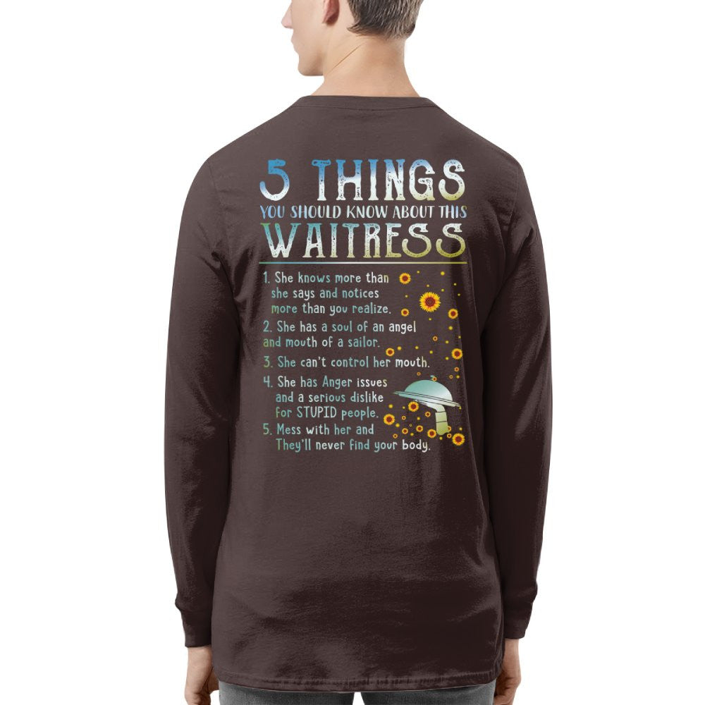 5 Things About This Waitress Apparel - Funny Warning Quote T-Shirt, Hoodie & More - grunx260804-0016
