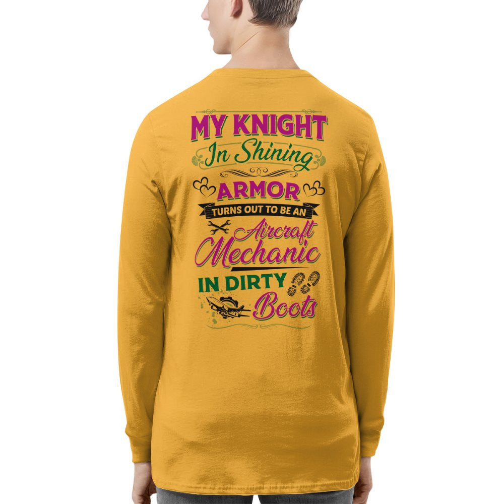 Knight In Dirty Boots - Aircraft Mechanic Love Quote T-Shirt, Hoodie & More - grunx260804-0200