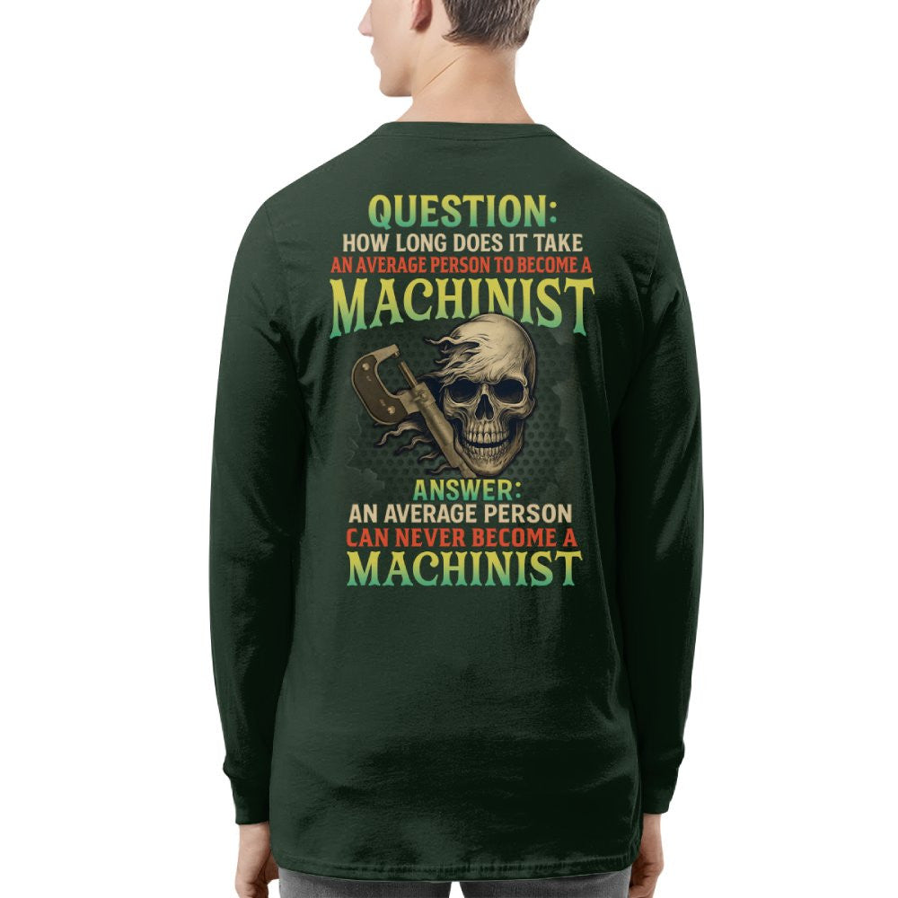 Average Person Can't Be Machinist Apparel - Skull Wrench T-Shirt Hoodie & More - grunx260804-0233