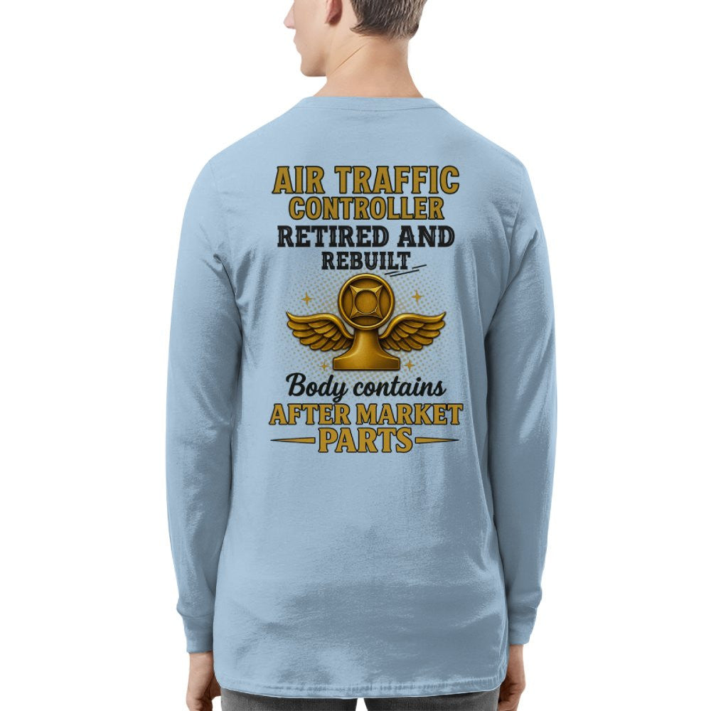 Air Traffic Controller Retired Rebuilt - Funny T-Shirt, Hoodie & More - grunx260804-0084