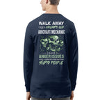 Grumpy Anger Issues - Aircraft Mechanic Skull Warning T-Shirt, Hoodie & More - grunx260804-0178