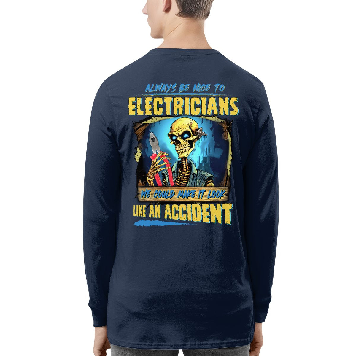 Always be nice to Electricians-Hoodie - grunx260804-0107