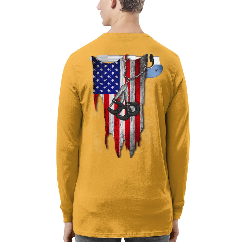 American Pride Machinist Apparel - USA Flag T-Shirt, Hoodie & More - grunx260804-0155