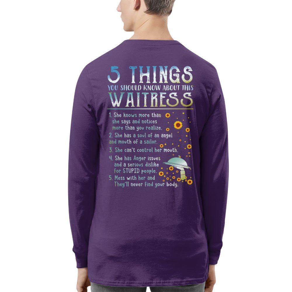5 Things About This Waitress Apparel - Funny Warning Quote T-Shirt, Hoodie & More - grunx260804-0016