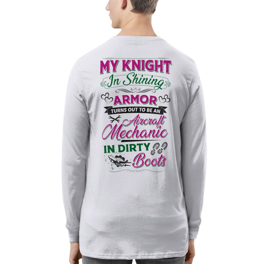 Knight In Dirty Boots - Aircraft Mechanic Love Quote T-Shirt, Hoodie & More - grunx260804-0200