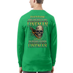 Average Person Can't Be Lineman Apparel - Skull Pliers T-Shirt Hoodie & More - grunx260804-0231