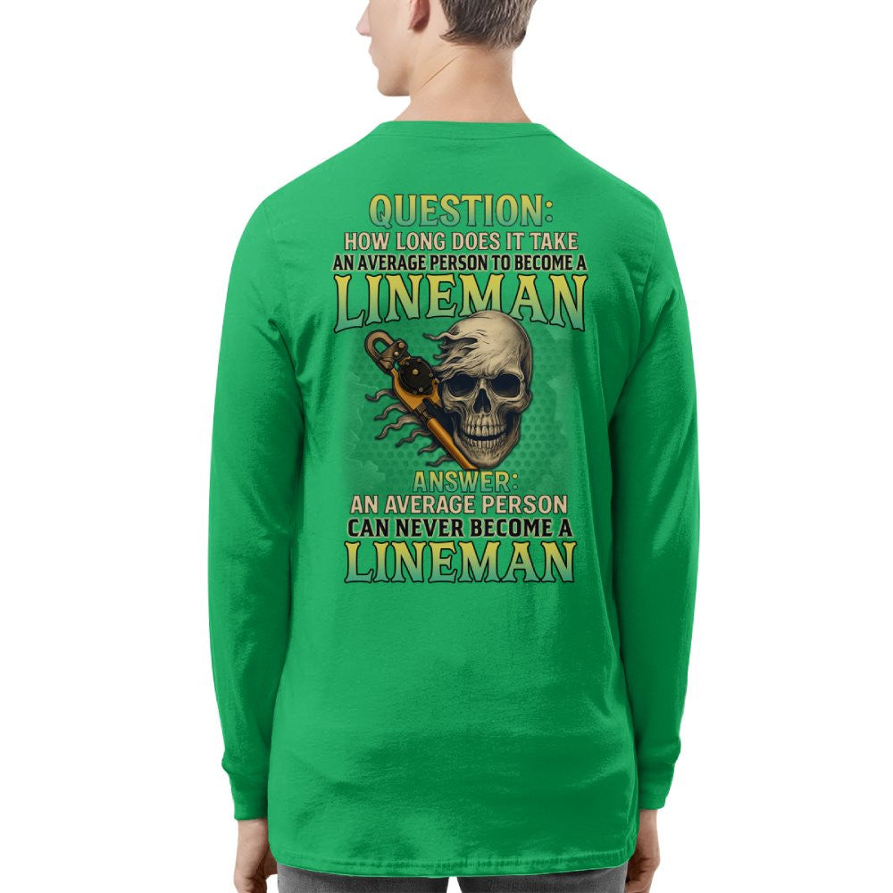 Average Person Can't Be Lineman Apparel - Skull Pliers T-Shirt Hoodie & More - grunx260804-0231