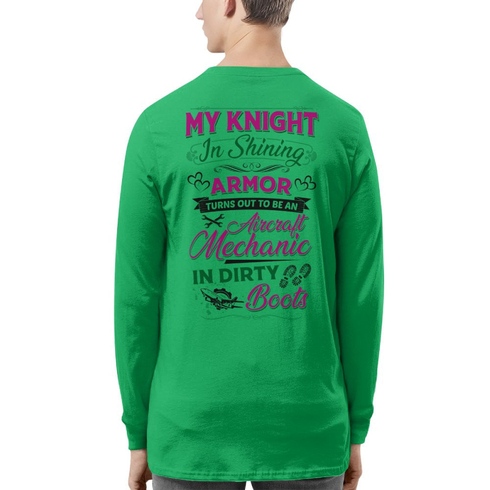 Knight In Dirty Boots - Aircraft Mechanic Love Quote T-Shirt, Hoodie & More - grunx260804-0200