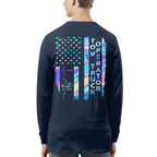 American Flag Holographic - Tow Truck Operator Pride T-Shirt Hoodie & More - grunx260804-0150