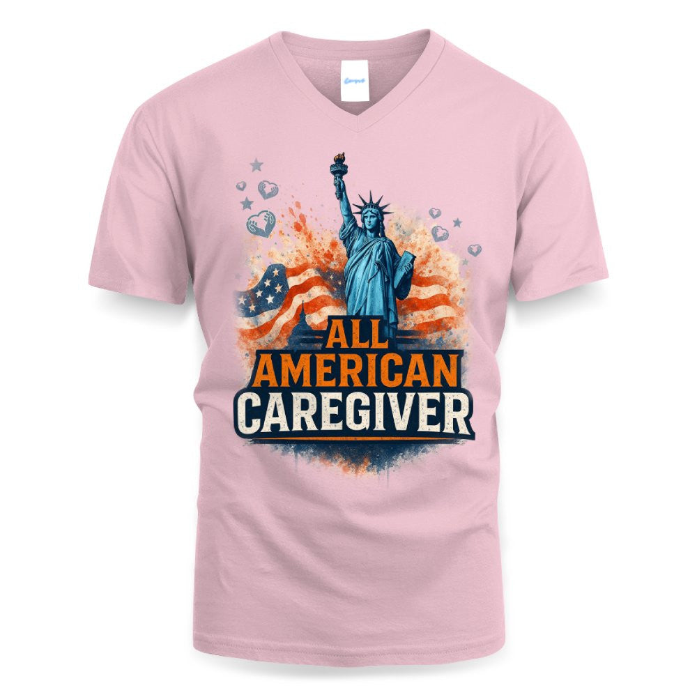All American Caregiver - USA Pride T-Shirt, Hoodie & More - grunx260804-0087