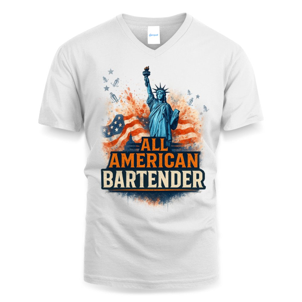 All American Bartender - USA Pride T-Shirt, Hoodie & More - grunx260804-0086