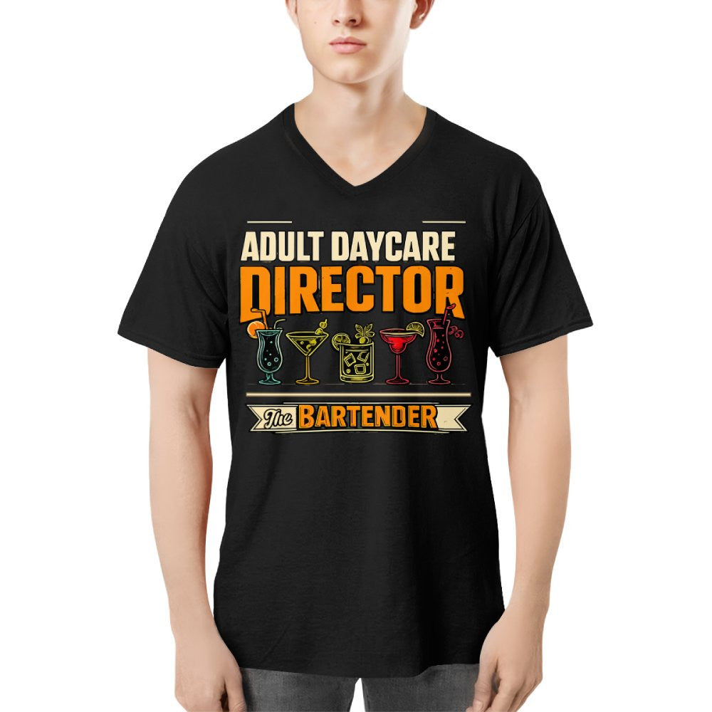 Adult Daycare Director Bartender Apparel - T-Shirt Hoodie & More - grunx260804-0078