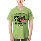 Blessed By God Protected By My Operating Engineer T-Shirt Hoodie & More - grunx260804-0181