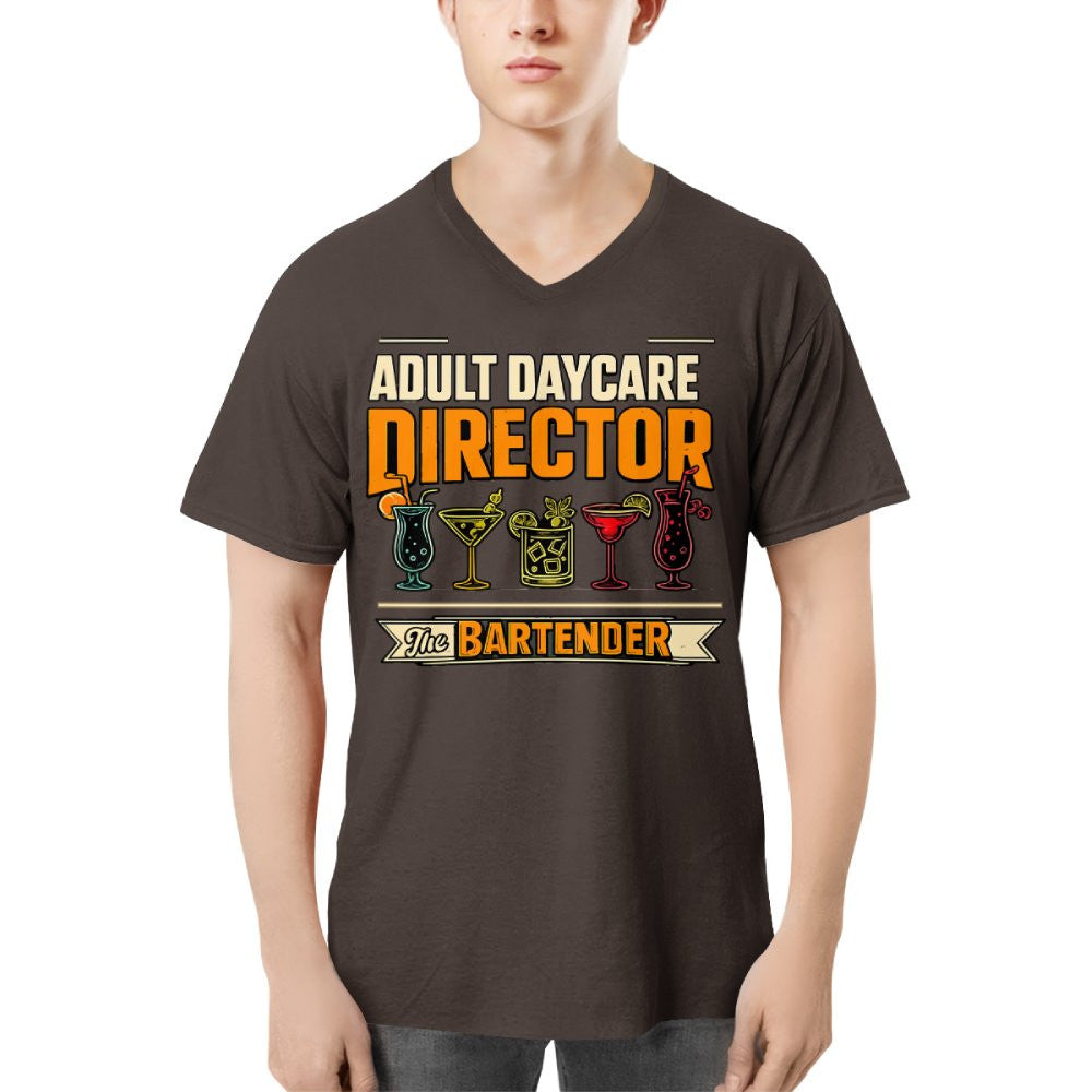 Adult Daycare Director Bartender Apparel - T-Shirt Hoodie & More - grunx260804-0078