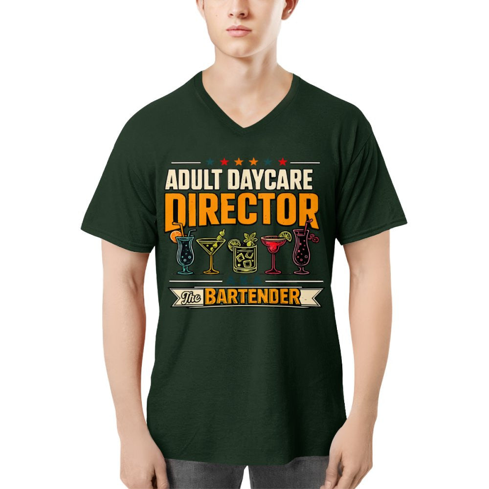 Adult Daycare Director Bartender Apparel - T-Shirt Hoodie & More - grunx260804-0077