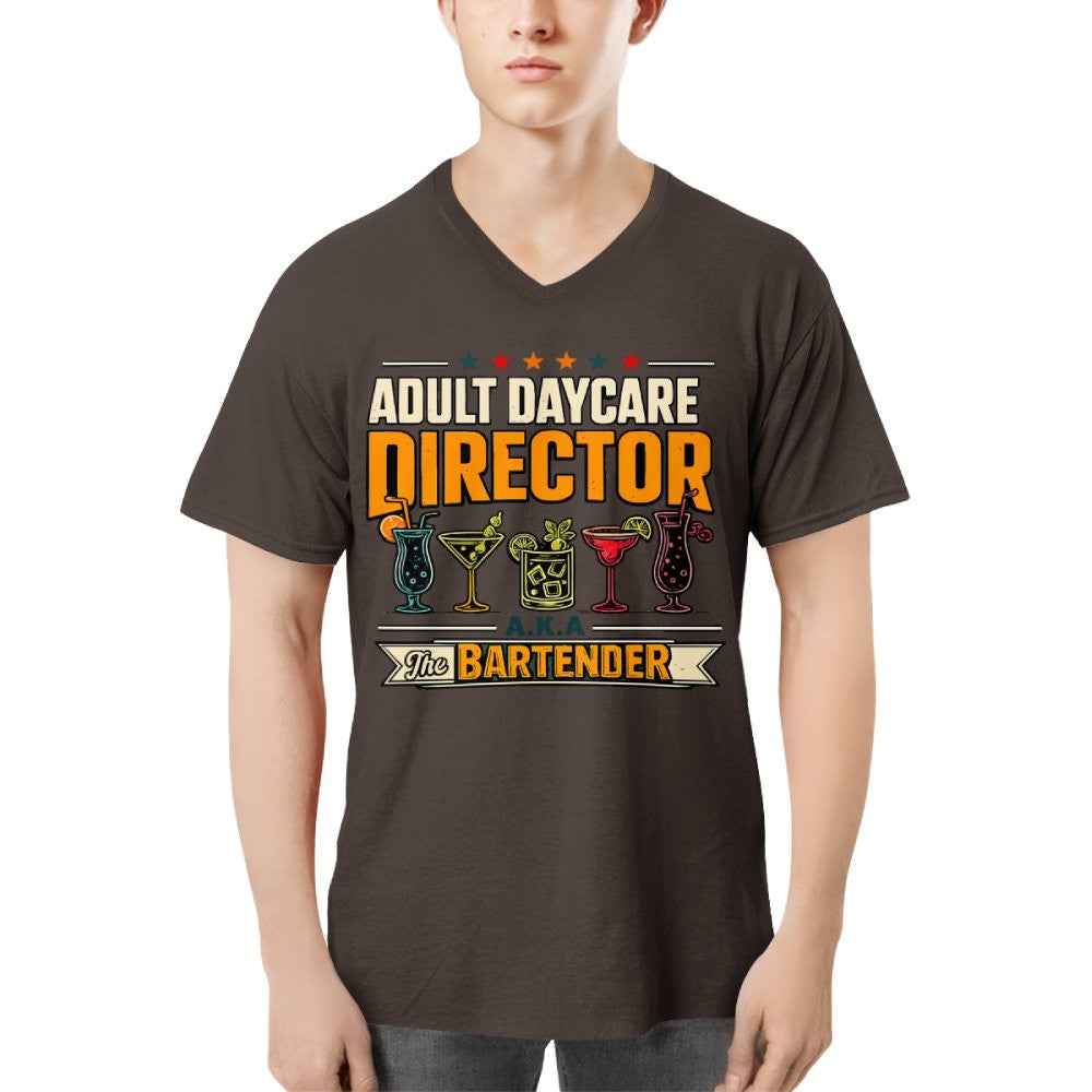 Adult Daycare Director Bartender Apparel - T-Shirt Hoodie & More - grunx260804-0077