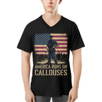 America Runs On Callouses - Blue Collar Worker T-Shirt, Hoodie & More - grunx260804-0119