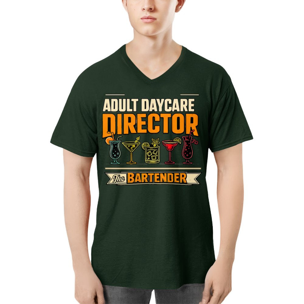Adult Daycare Director Bartender Apparel - T-Shirt Hoodie & More - grunx260804-0078