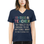Vintage Teacher - Funny Aging Educator Quote T-Shirt, Hoodie & More - grunx260804-0065