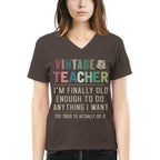 Vintage Teacher - Funny Aging Educator Quote T-Shirt, Hoodie & More - grunx260804-0065
