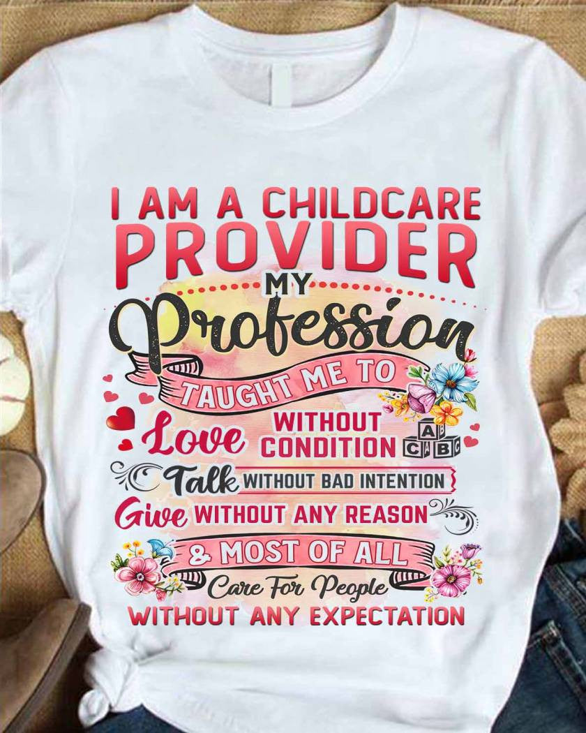 Awesome Childcare Provider-T-shirt-#F190624CONDI6FCHPRZ4