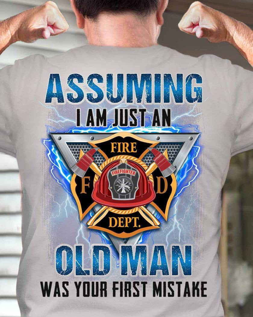 Awesome Firefighter-T-shirt - grunx260804-0148