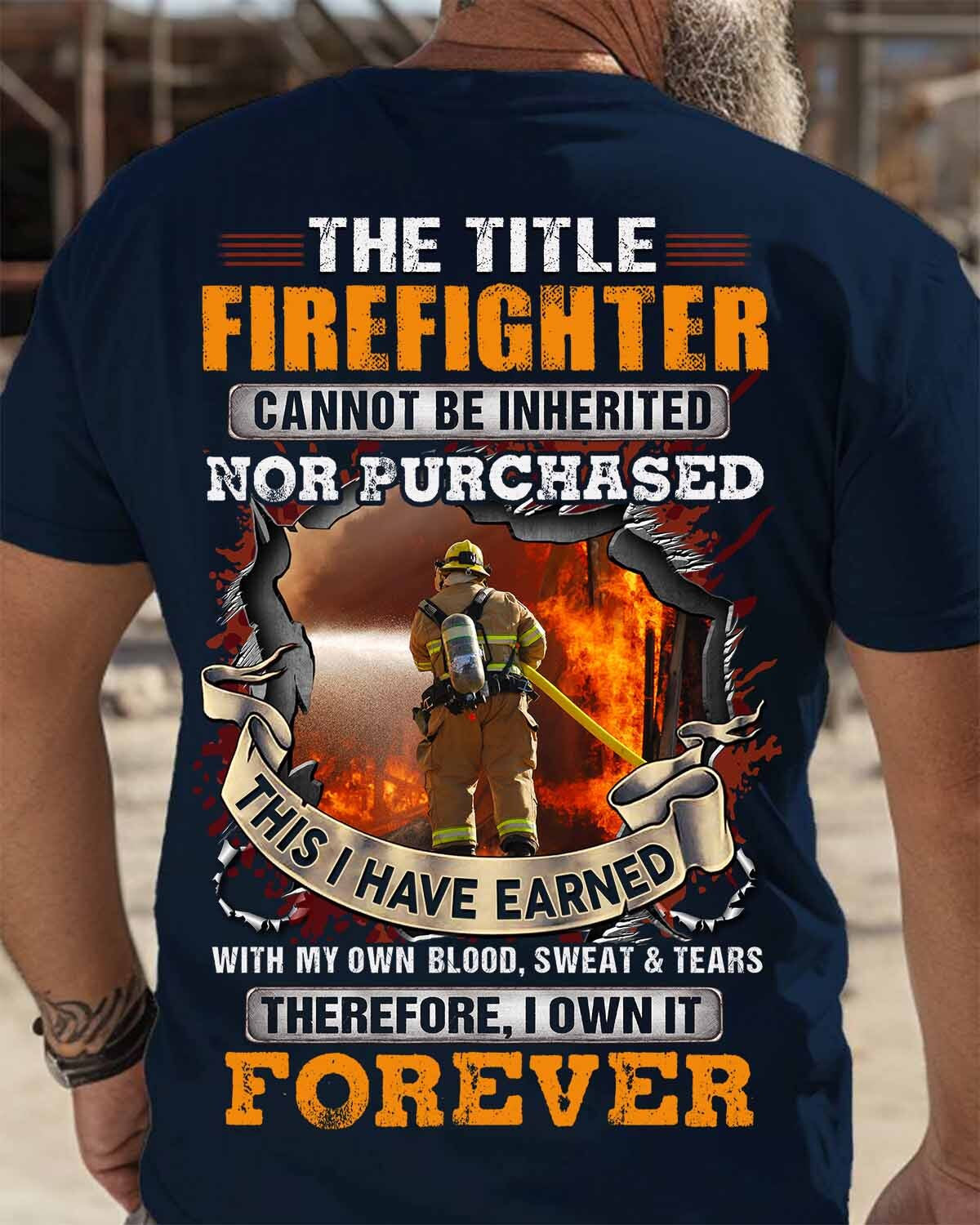 Awesome Firefighter-T-shirt - grunx260804-0152