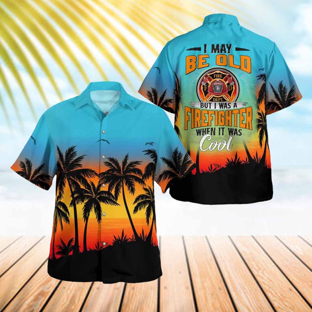 Awesome Firefighter-AOP Hawaii Shirt - grunx260804-0118