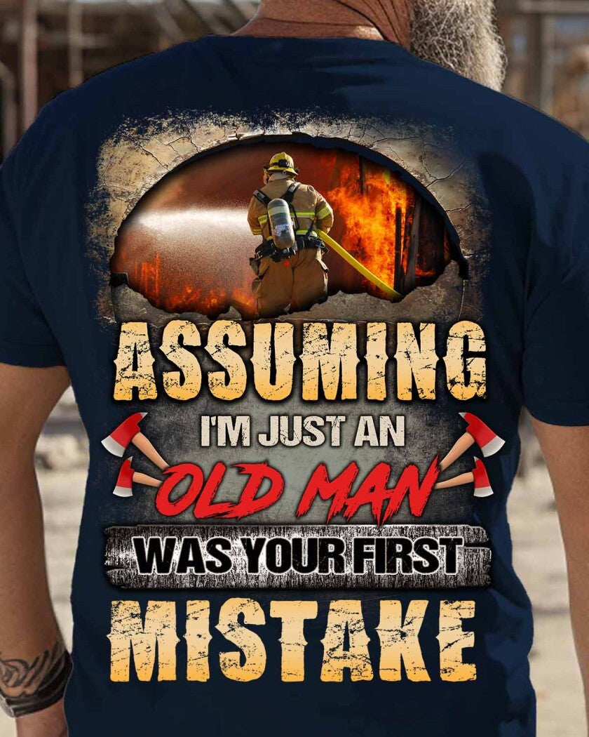 Awesome Firefighter-T-shirt - grunx260804-0155