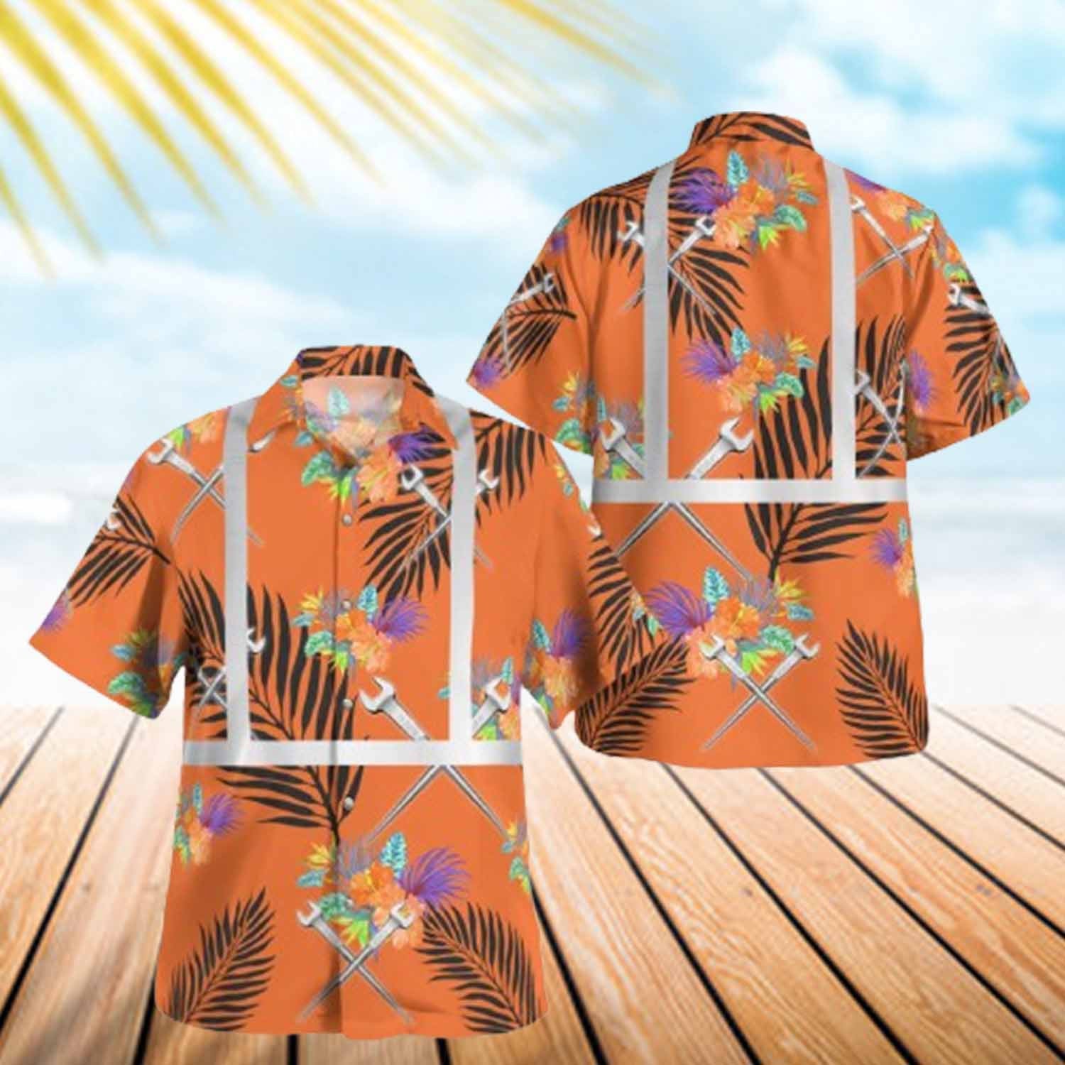 Awesome ironworker-AOP Hawaii Shirt - grunx260804-0262