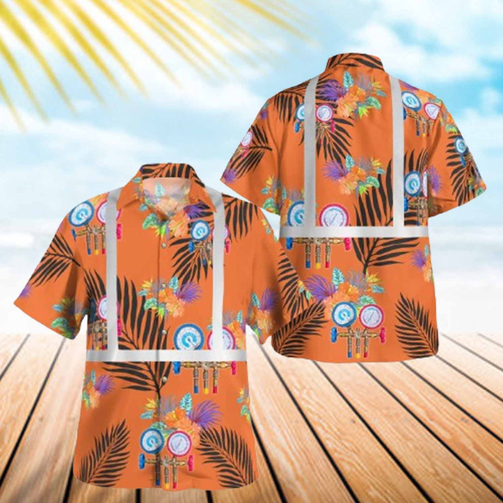 Awesome HVAC TECH-AOP Hawaii Shirt - grunx260804-0198