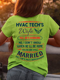 Awesome HVAC Tech's wife-T-shirt - grunx260804-0237