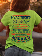 Awesome HVAC Tech's wife-T-shirt - grunx260804-0237