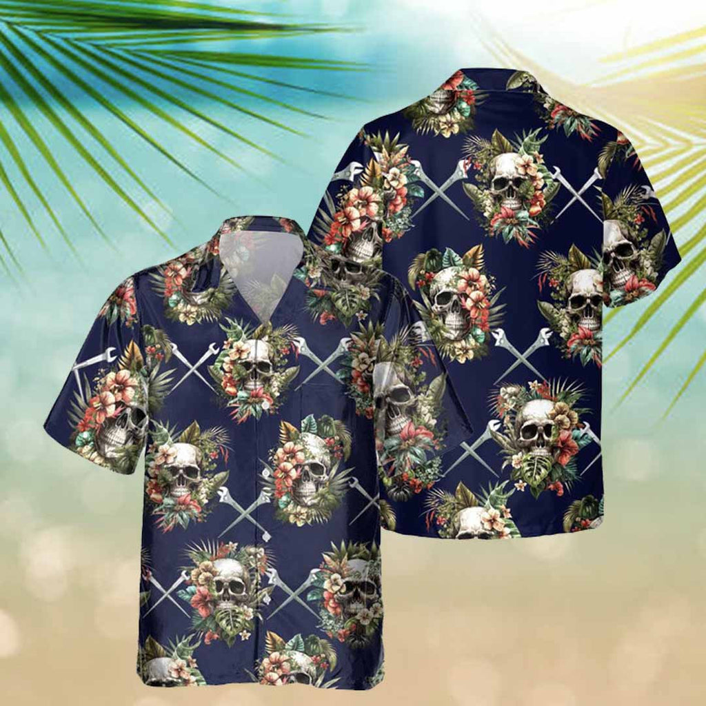Awesome Ironworker- AOP Pocket Hawaiian Shirt - grunx260804-0267