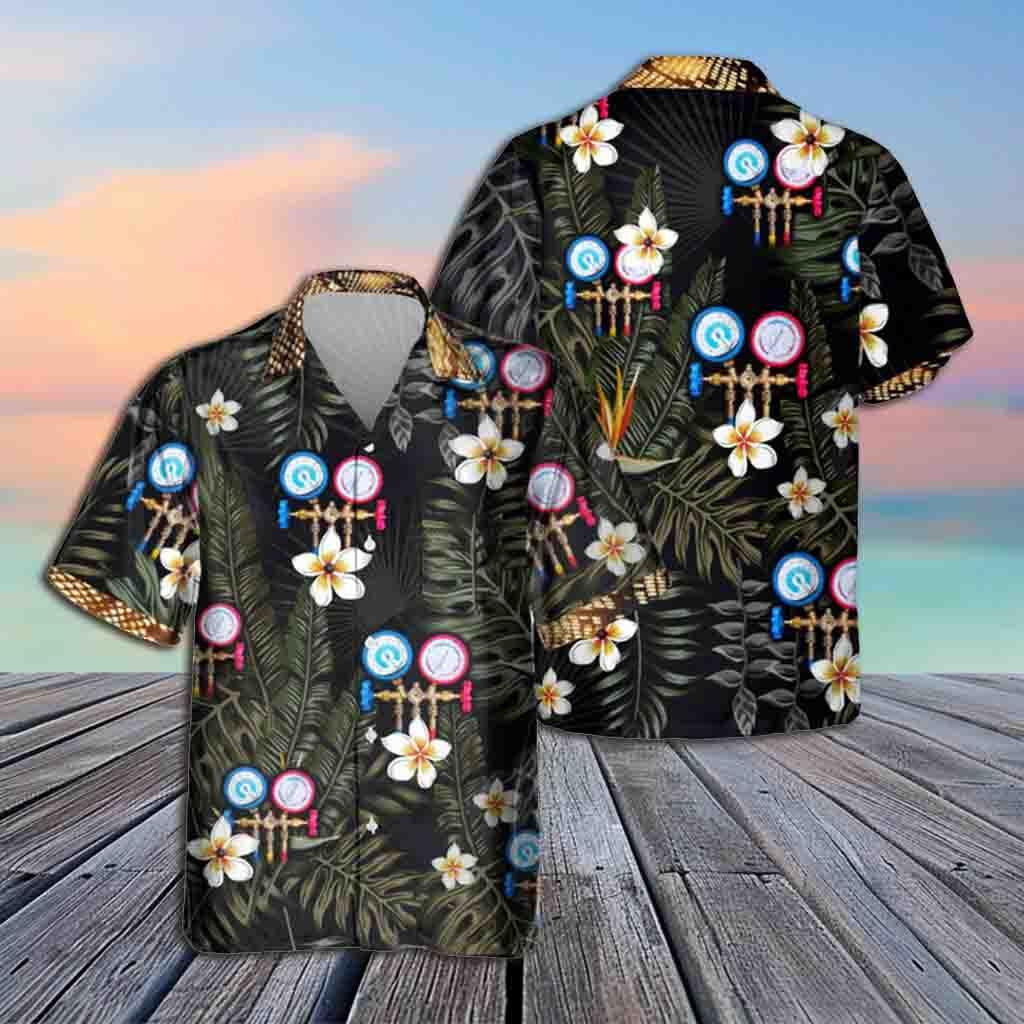 Awesome HVAC Tech - AOP Pocket Hawaiian Shirt - grunx260804-0207