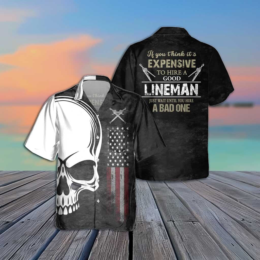 Awesome Lineman- AOP Pocket Hawaiian Shirt - grunx260804-0325
